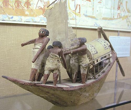 Модель древнеегипетской лодки. Эшмоловский музей.