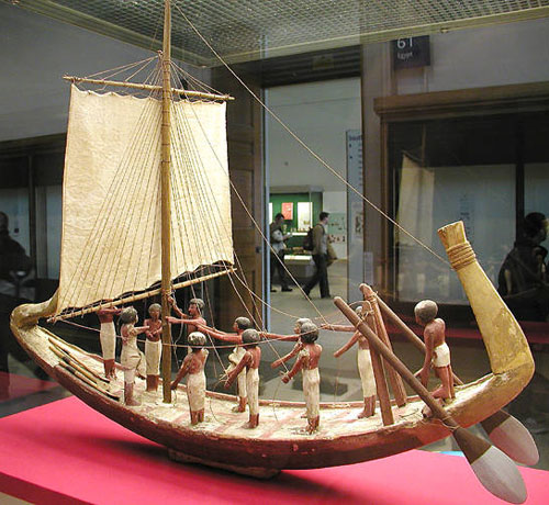 Модель египетского судна. Британский музей