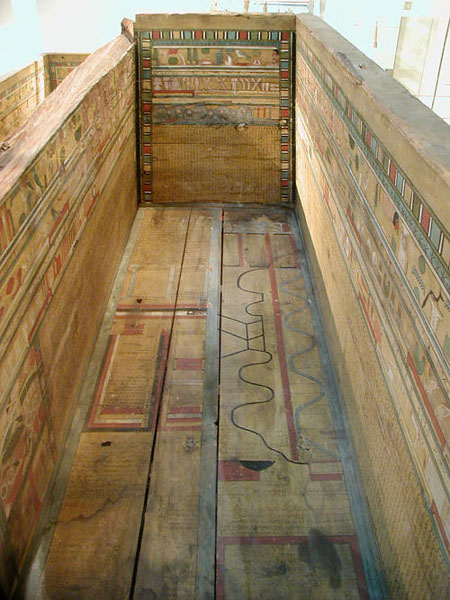 Карта загробного мира. Рисунок из саркофага Гуа. Британский музей