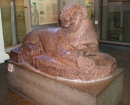 Гранитный лев из Судана. Британский музей