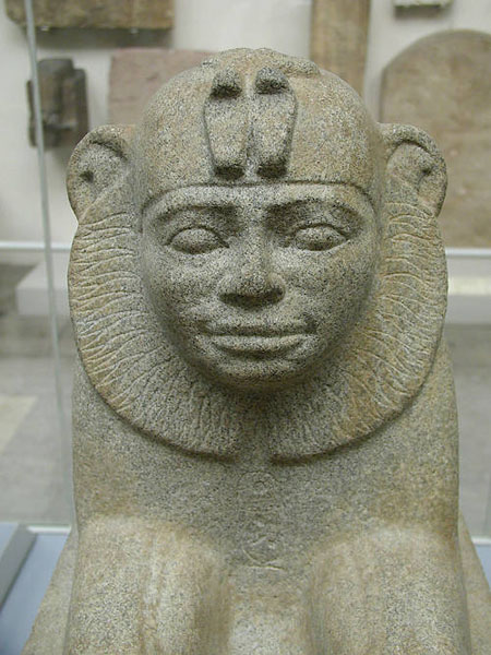 Фараон Тахарка в виде сфинкса. Британский музей