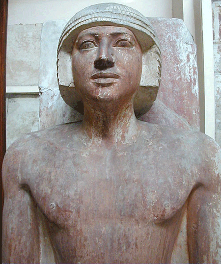 Статуя смотрителя пирамид Ти. Каирский музей. Зал 46.