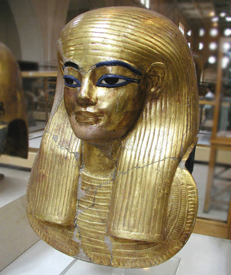 Погребальная маска Иуйи. Каирский музей. Зал 43.