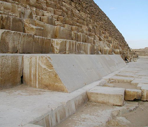 Облицовочные плиты пирамиды Хеопса
