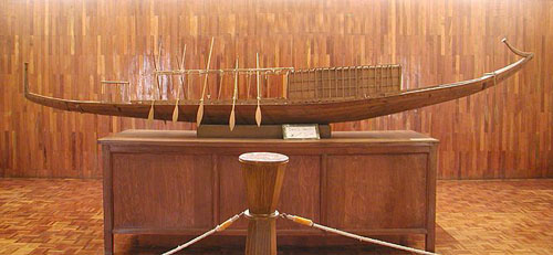 Модель солнечной ладьи Хеопса. Пирамида Хуфу (Хеопса).