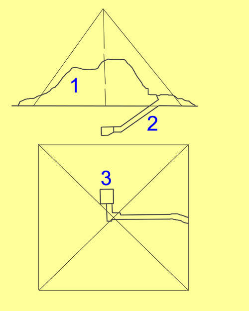 План малой пирамиды G1A.