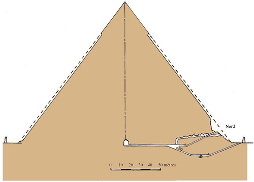 План пирамиды Хефрена.