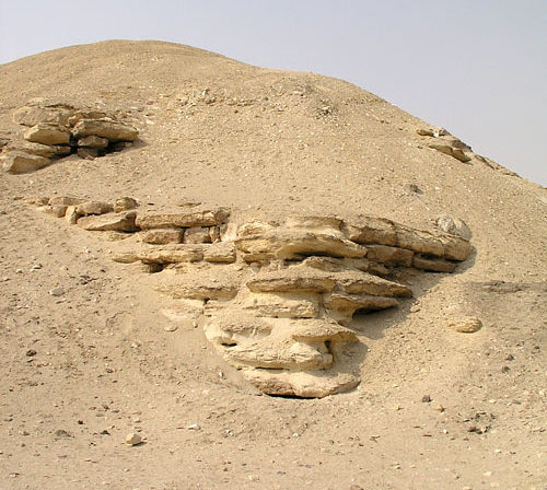 Известняковые блоки ядра пирамиды Аменемхета I. Эль- Лишт.
