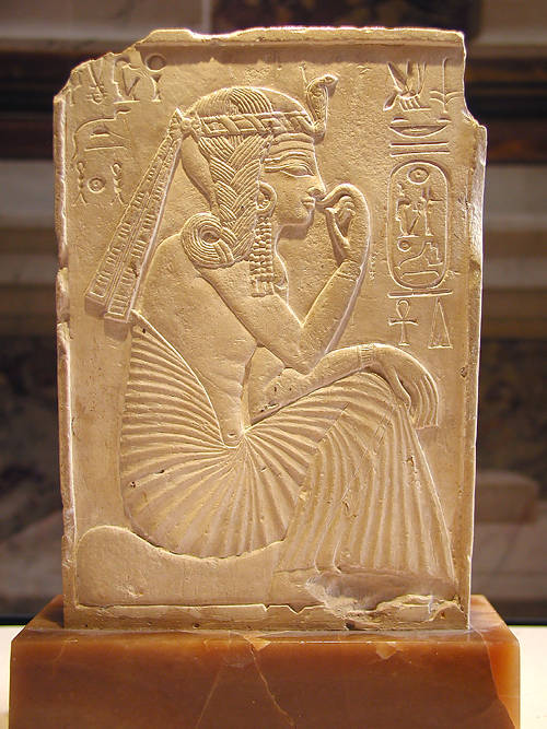 Рельеф юного фараона Рамсесса II. Музей в Лувре.
