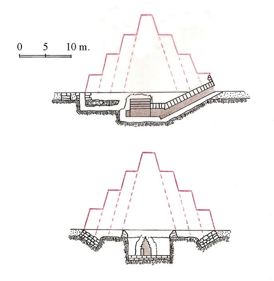 Пирамида-спутник. Погребальный комплекс фараона Хуни. Мейдум.