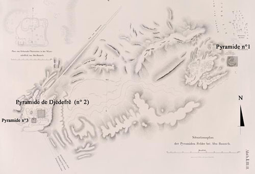 Карта местоположение пирамиды Лепсиуса №1