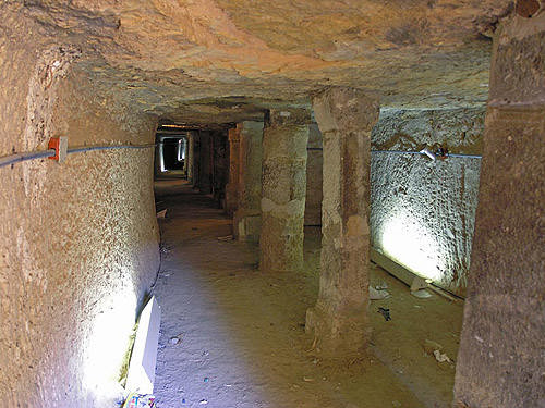 Подземная галерея пирамиды Джосера.