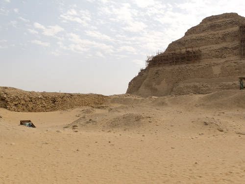 Вид на северную сторону комплекса фараона Джосера. Саккара.