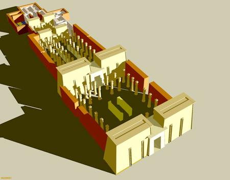 Реконструкция храма Амона в Гебель - Баркале.